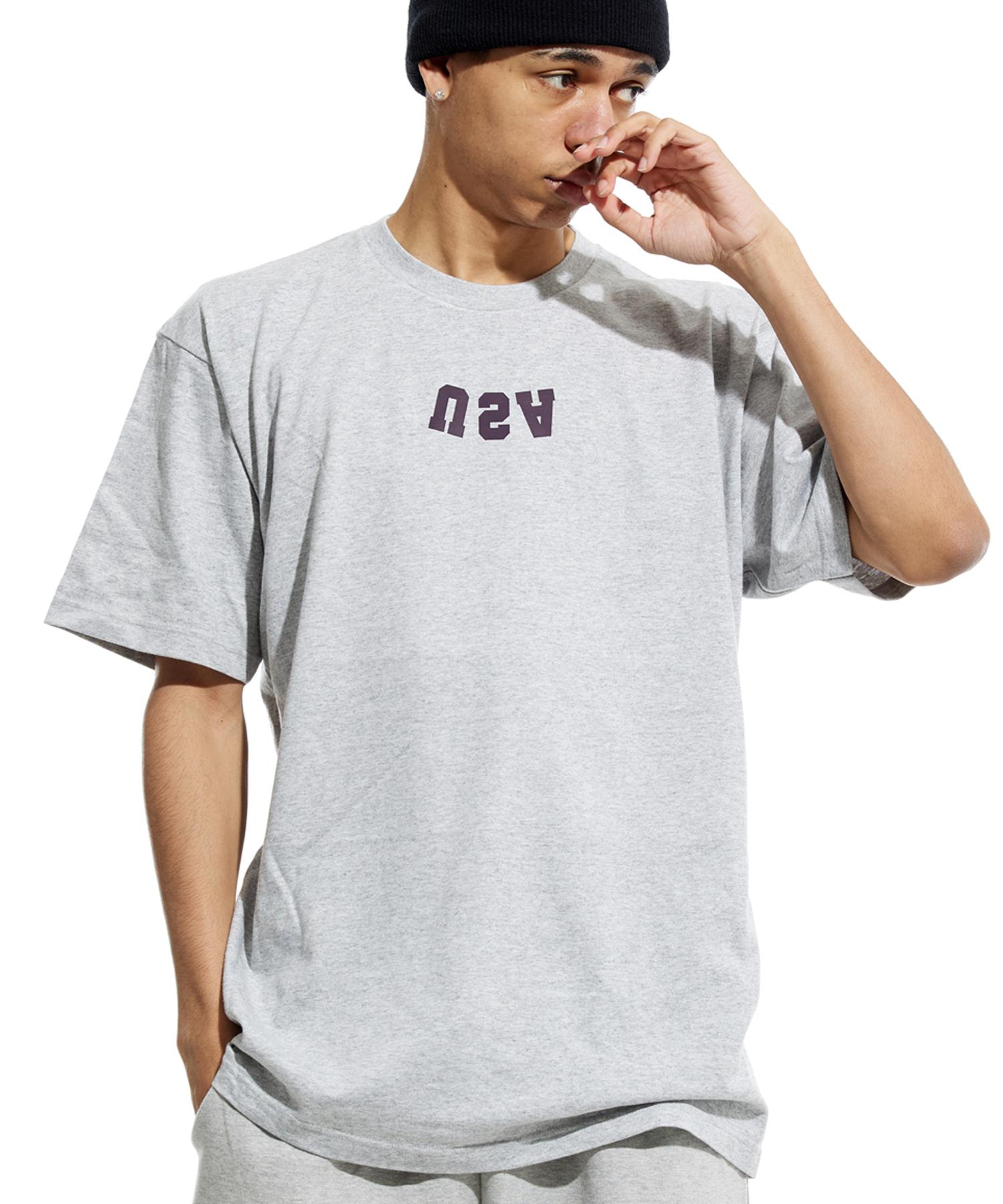 Cream Soda Lab Reverse Usa Small Logo Short Sleeve T-Shirt Grey Xxl