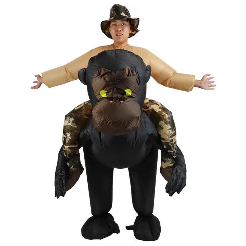 Halloween & Christmas Inflatable Evil Clown Costume - Quirky and Funny Doll Prop Suit