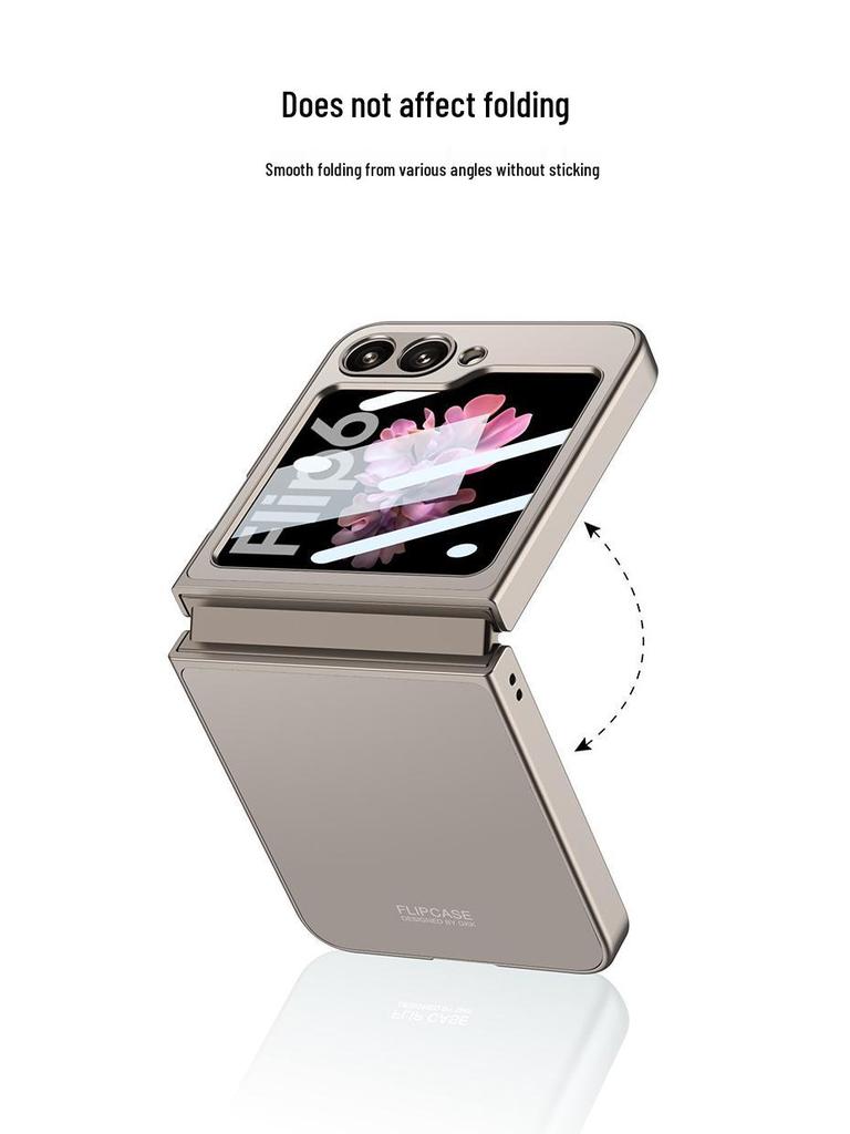 Samsung Z Flip6 AG Shell Foldable Case - Skin-Feel, Anti-Fall, Screen-Integrated