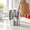 Stainless Steel Spoon Holder and Lid Stand Integrated Vertical Kitchen Utensil Organizer for Countertop Storage and Space Saving