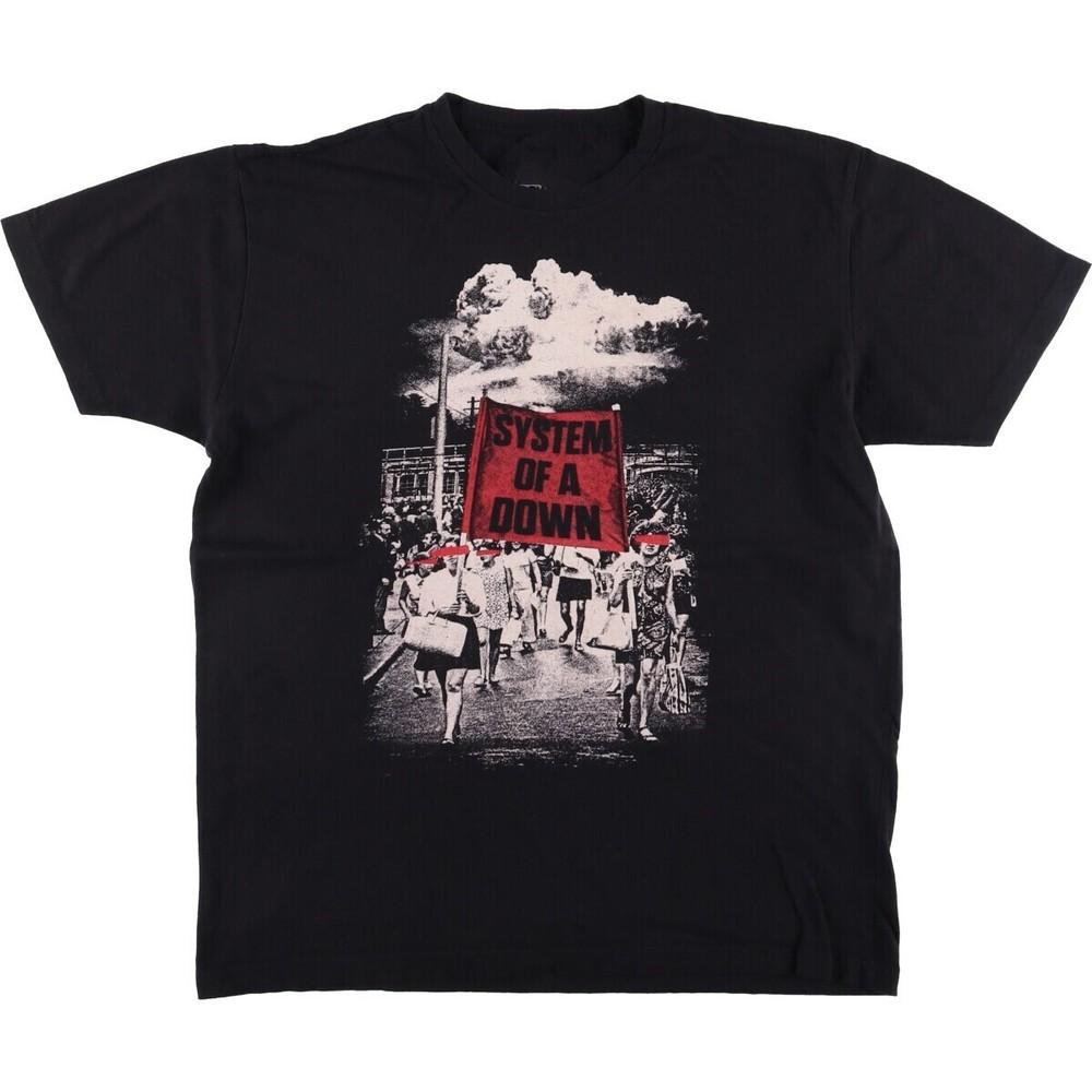 Винтажная футболка System of a Down Черная Унисекс S-5XL Унисекс Футболка XXL