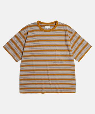 ESPIONAGE Multi Border Pocket Tee Orange
