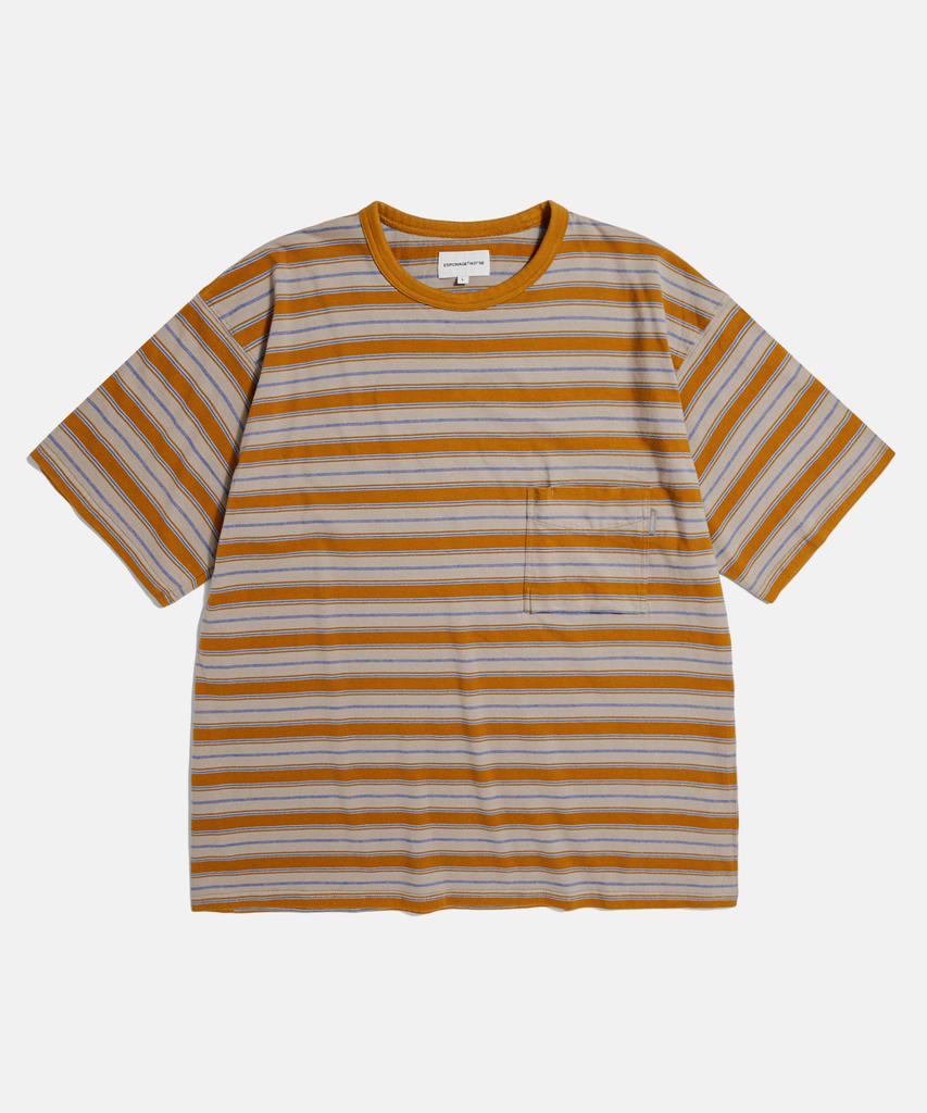 ESPIONAGE Multi Border Pocket Tee Orange