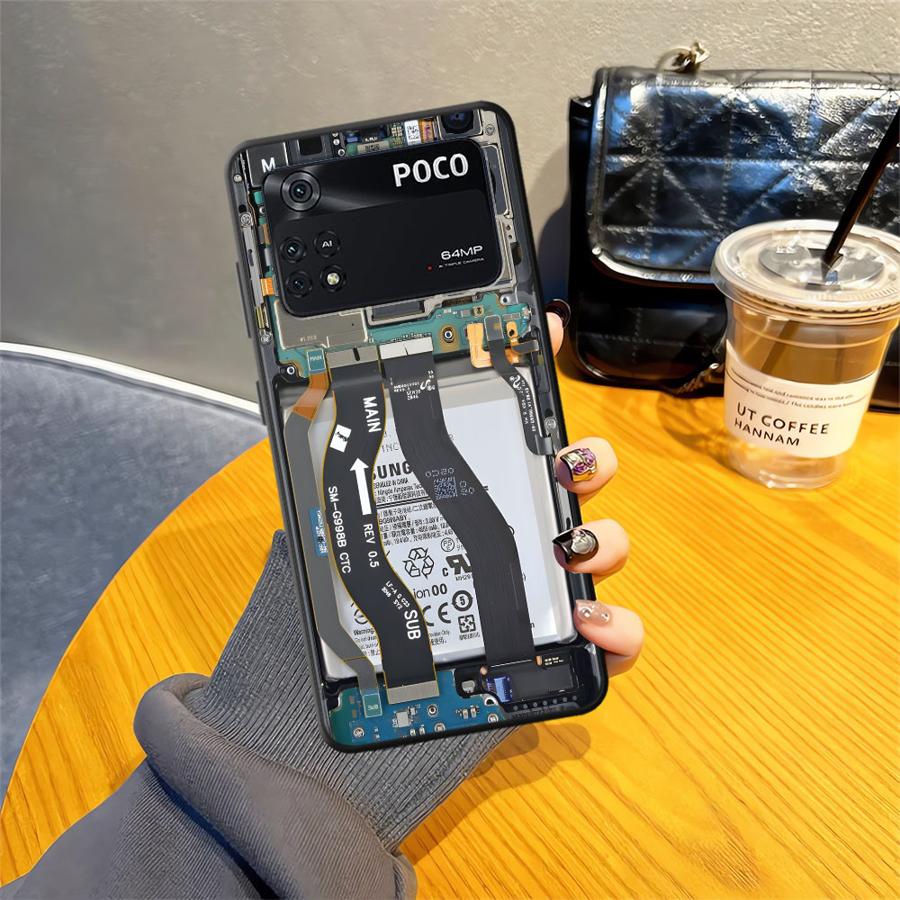 

Case for Xiaomi Poco F8 F1 C75 C71 X3 X4 X5 X7 Pro C50 M3 M4 M7 Pro F3 C61 M5 Funda Phone Cover Components Poco X3