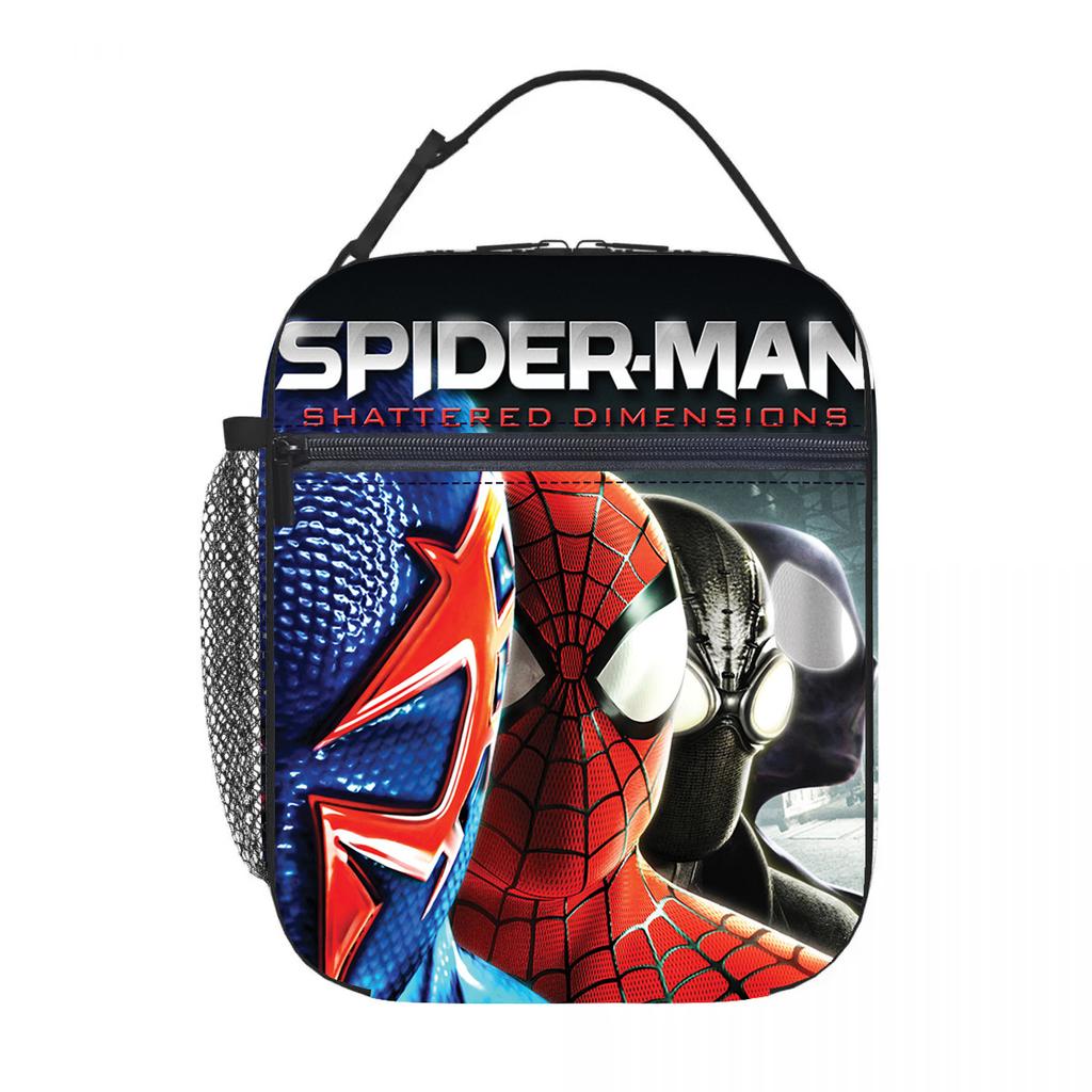 New Spider-Man Portable Lunch Bag Thickened Oxford Cloth Ice Bag Lunch Box Meal Bag