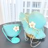 Sun hat + handbag set (2-piece) - Suitable for little girls' outdoor fisherman hats. straw hat sombreros de mujer