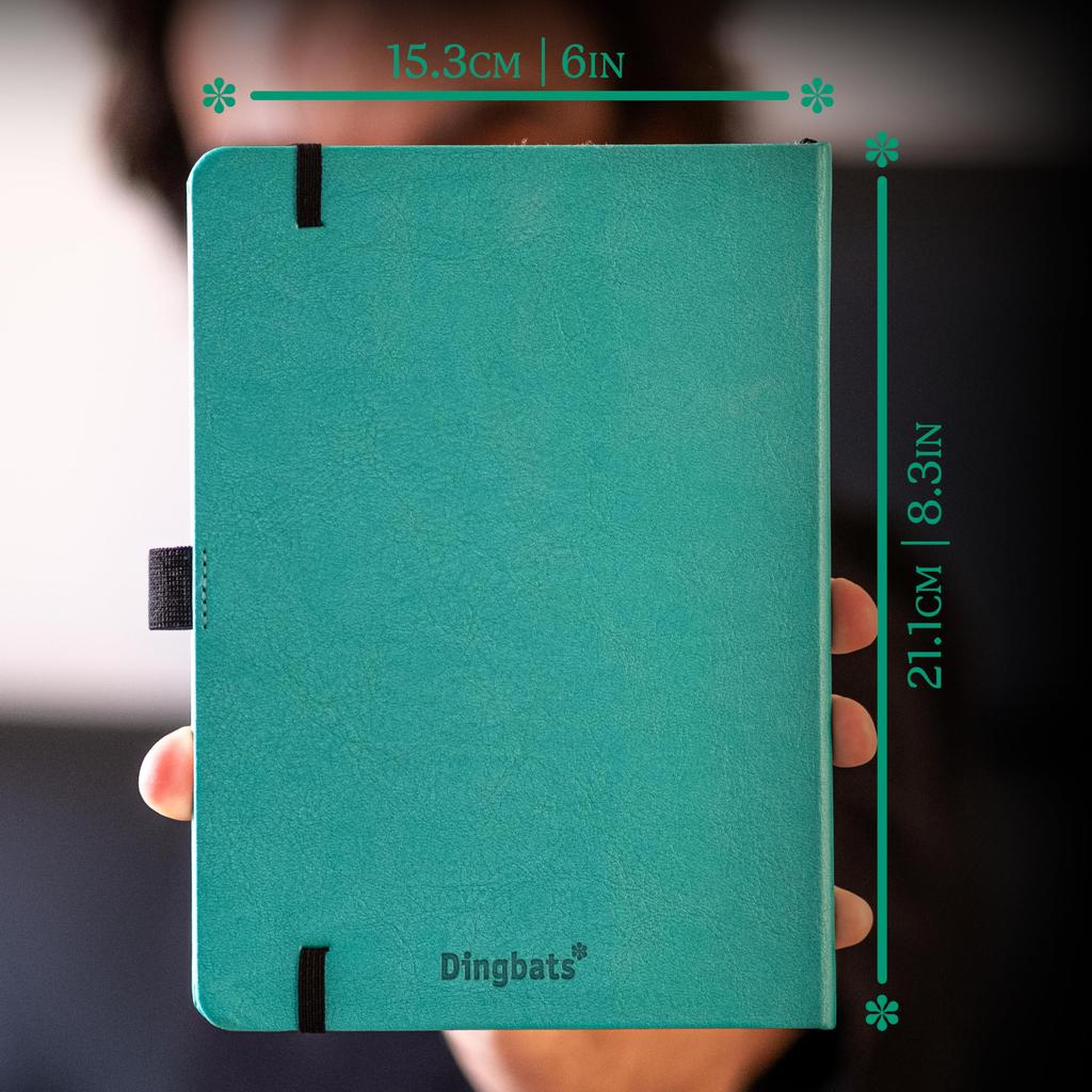 Dinbats Earth Dot A5 Medium Eduardo Avaloa Hardcover Cream 100gsm Inkproof Paper Numbered Index Key Pages - Notebook, - - - Pages, &