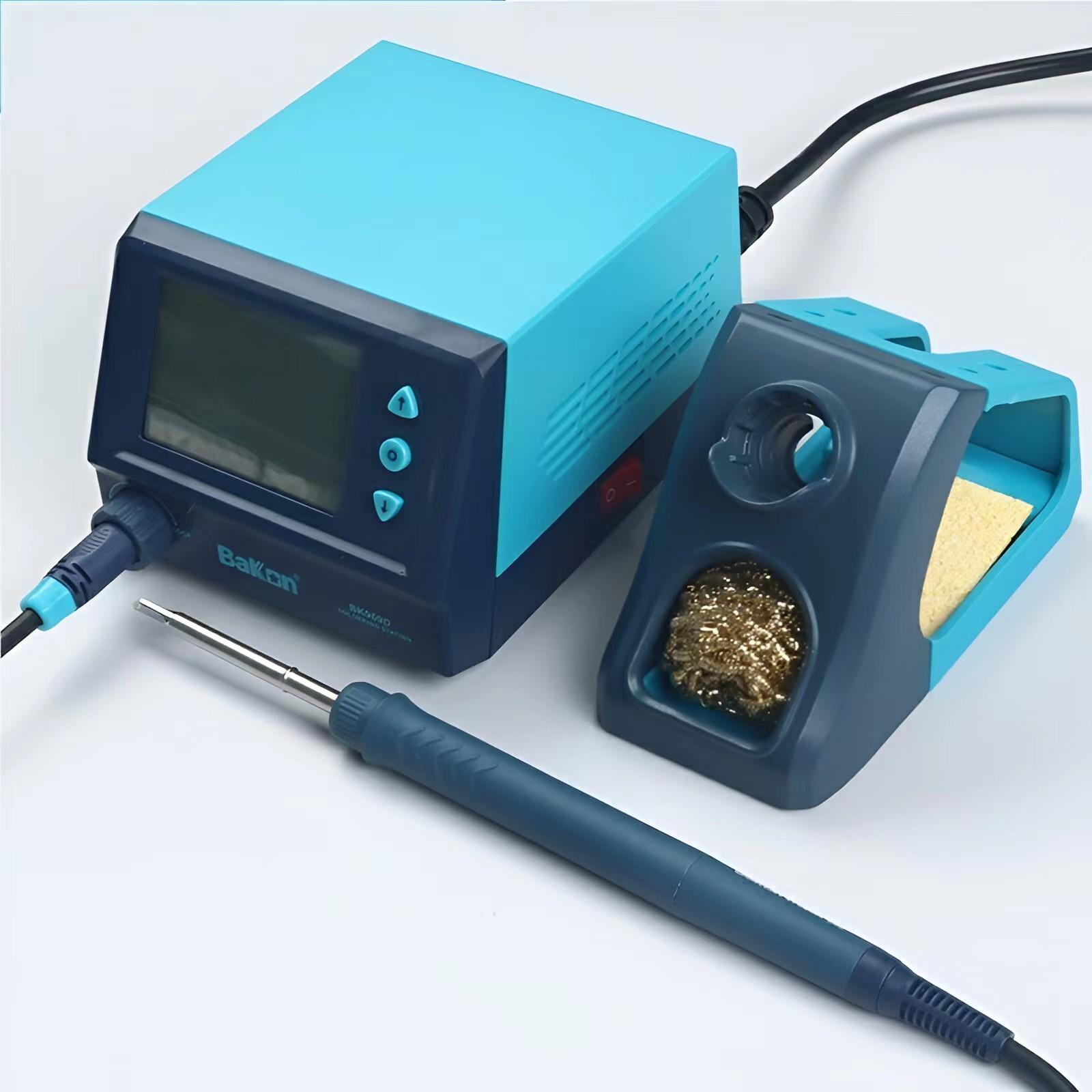 

Паяльная станция Bakon BK969S с нагревательным сердечником t12 мощностью 65 Вт, большим экраном и цифровым дисплеем, бессвинцовый паяльник с постоянной температурой US 100-240V