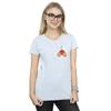 Disney Womens/Ladies Mickey Mouse Backside Breast Print Cotton T-Shirt