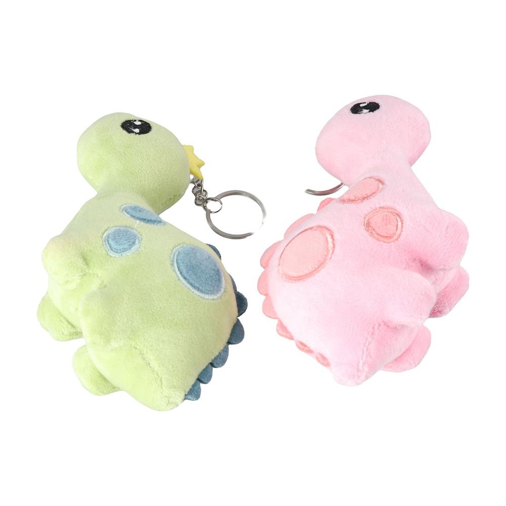 Cute Keychain Cartoon Keyring Animal Dolls Dragon Doll Dinosaur Plush Toy Plush Pendant Stuffed Toy