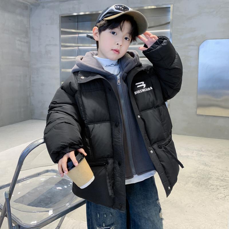 

Boys Red Winter Two-in-One Thickened Cotton Jacket 120cm