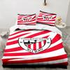 3-teiliges Fußball-Sport-Bettwäsche-Set, Ideal für 1 Bettbezug und 2 Kissenbezüge, Perfekt als Weihnachtsgeschenk, Ideal für Schlafzimmer, Wohnheim