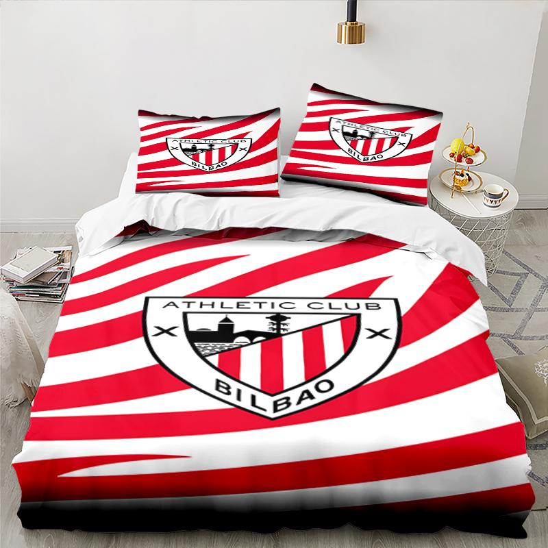 3-teiliges Fußball-Sport-Bettwäsche-Set, Ideal für 1 Bettbezug und 2 Kissenbezüge, Perfekt als Weihnachtsgeschenk, Ideal für Schlafzimmer, Wohnheim