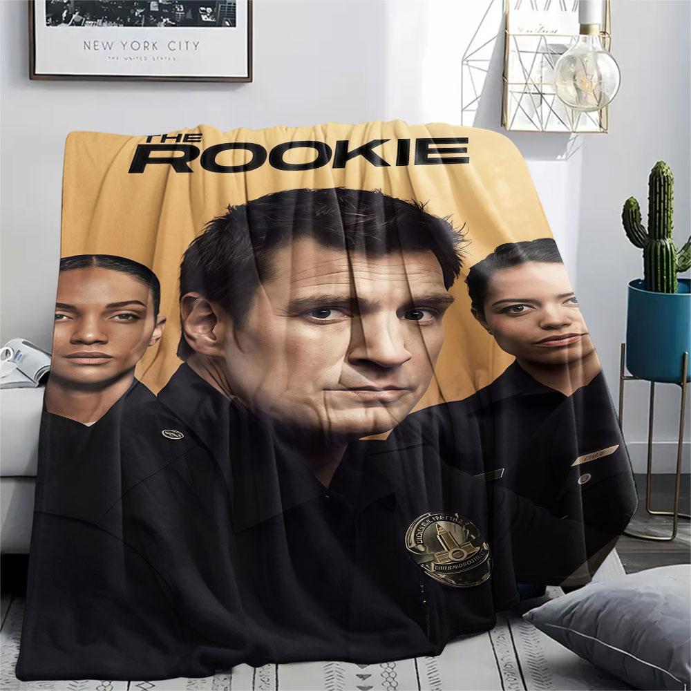 1 PZ Coperta di Flanella Fantasia THE ROOKIE Adatta a Tutte le Stagioni per Arredamento Casa Calore e Comfort Regali Regalo Festivo