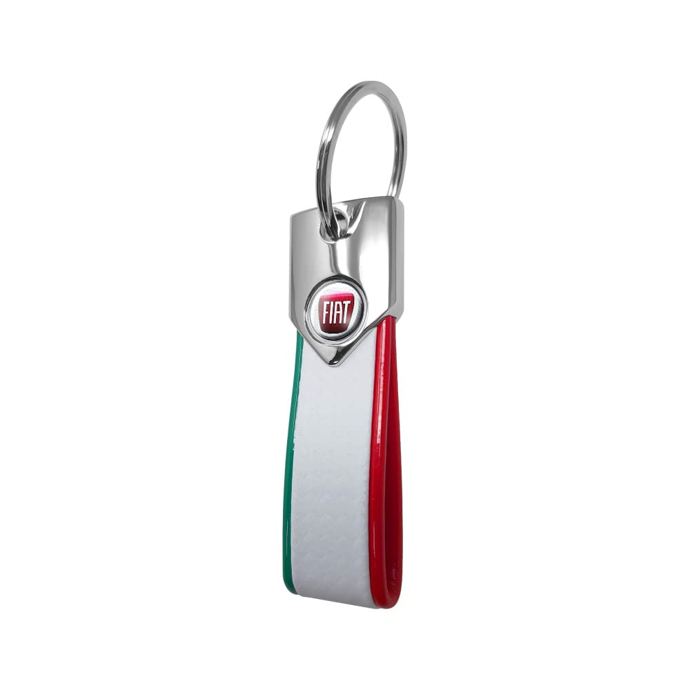 

Quattroerre Fiat 500 Accessory Keychain, Cinquecento Panda, Made in Italy (Italian Colors)