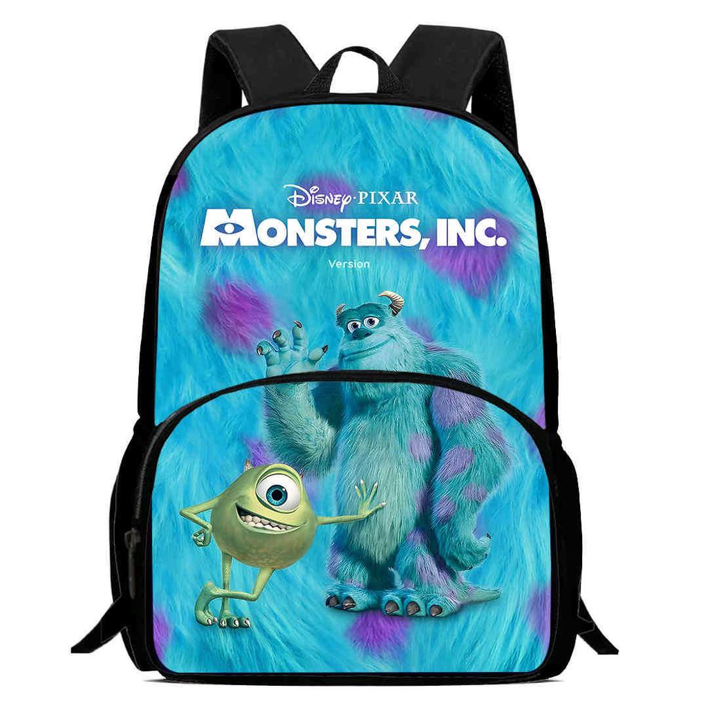 Monsters & Co. Zaino Scolastico Monsters, Inc Alta Definizione Multifunzione Oxford Leggero