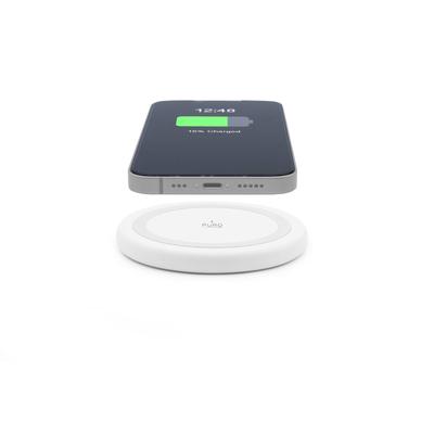 Ładowarka Bezprzewodowa Do Smartfonów Android iPhone 15W - Biała