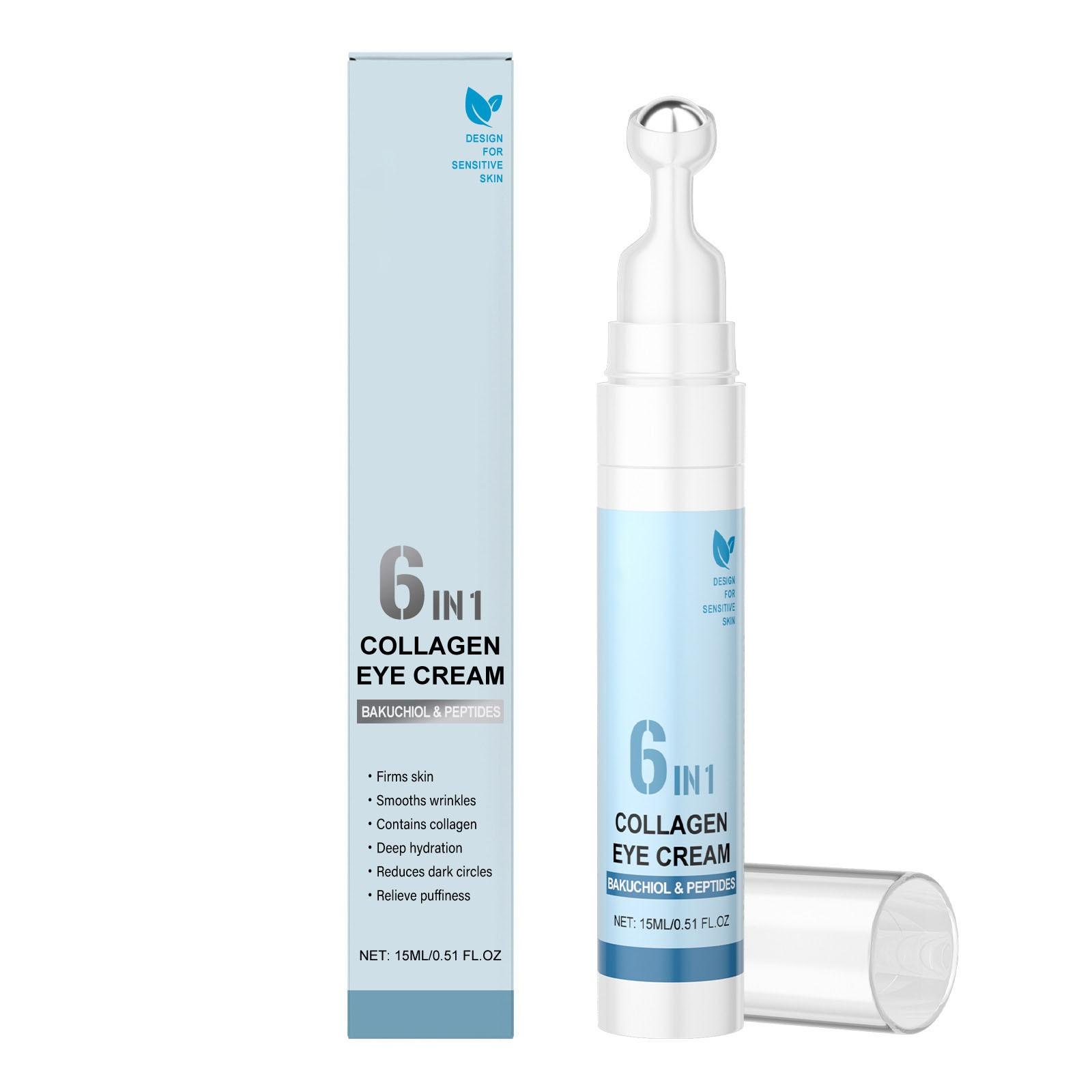 

Коллагеновый крем для глаз Защищает нежную кожу вокруг глаз Коллагеновый увлажняющий крем для глаз 15 мл One Size