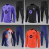 Set Tricouri Fotbal Barcelona, Tricou de Joc și Antrenament cu Mânecă Scurtă, Tricou de Încălzire Pre-Meci Toamnă și Iarnă pentru Copii și Adulți