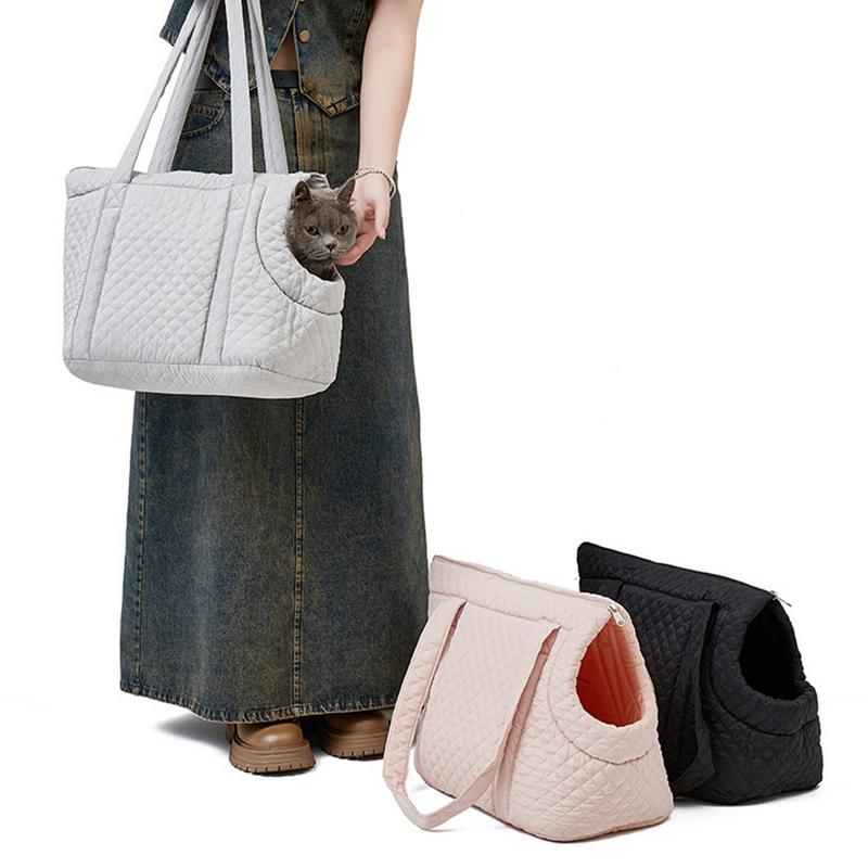 Dog Carrier Purse Cotton Small Dog Purse Carrier Portable Lightweight Winter Bags for Cats Dogs Puppies Kittens
