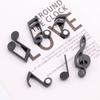 6Pcs Fun Notes Fridge Magnets Stickers Anti-slip Fridge Decoration Memo Pad Fixation Piano Clef Memo Magnets Refrigerator Decoration