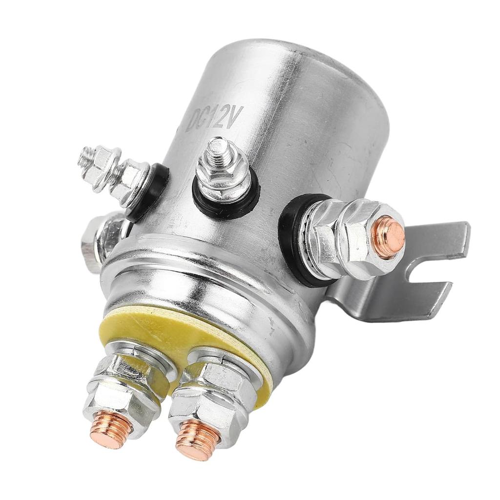 Winch Relay, Waterproof Relay 600A DC 12V Durable Brass Coil for Snowmobile Winch Solenoid Winch Relay Solenoid