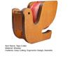 Wooden Tape Cutter Desktop Tape Dispenser Animal Shaped Squirrel Whale Design Ergonomic Easy Cut Tape Holder for Office Home School Storage