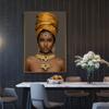 Luxus Gold Schmuck Figur Kunst Frauen Leinwand Gemälde Wand Kunst Poster Drucke Wand Bilder Für Wohnzimmer Hause Cuadros Decor