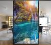 Static Cling Privacy Windows Film Decorative Landscape Stained Glass Window Stickers   Frosted Window Cling 06