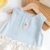 Girls Summer Thin Vest Cherry Print Top Baby Toddler Sweet Cute T-shirt Kids Sleeveless Blouse Children Clothes