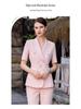 Damen Sommer Pink Kurzarm Blazer Set - Professioneller OL-Stil