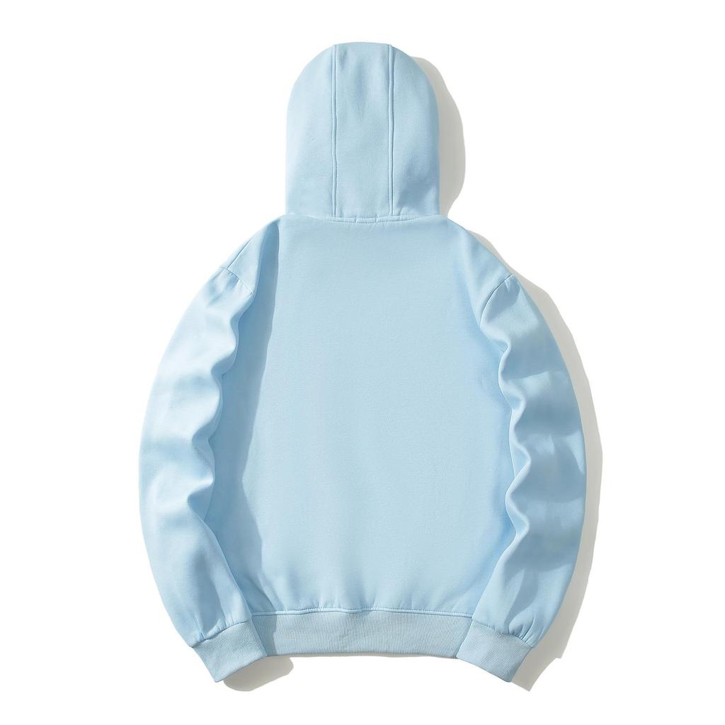 Autumn/Winter Unisex Casual Couple Sweatshirt Cardigan with Glasses Lens and Hood