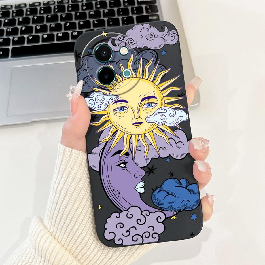 

For Vivo Y38 Y58 5G Case Vivo Y200i Y200T T3x Fundas Soft Silicone Back Coque Panda Marble Draagon Cat Astronaut Phone Cover Vivo Y38 Y58 5G