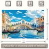 Arazzo Canal Grande di Venezia, Ponte di Rialto e Gondole Sfondo Stampato 2D per Decorazioni per la Casa a Tema Viaggio