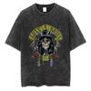 New Arrival Mens Clothes Tee Shirt Homme Graphic TShirts Men Tshirt for Men Ropa Hombre Guns N Roses Slash Washed Vintage