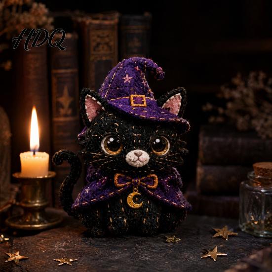 Fabric Sewing Kit Halloween Friends Patchwork Kit Animal DIY Make 4 Beginner