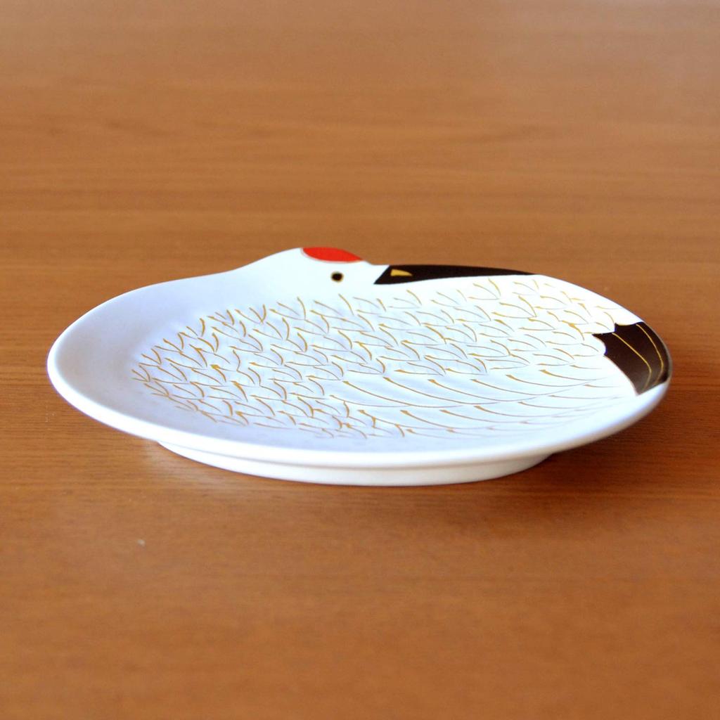 Neujahr Japanisch klein glücklich Arita goldfarbenes kleines Set mit Geschenkbox enthalten Geschirr, Geschirr, Teller, Kraniche, Anhänger, Ware, Kraniche, Teller, 5,