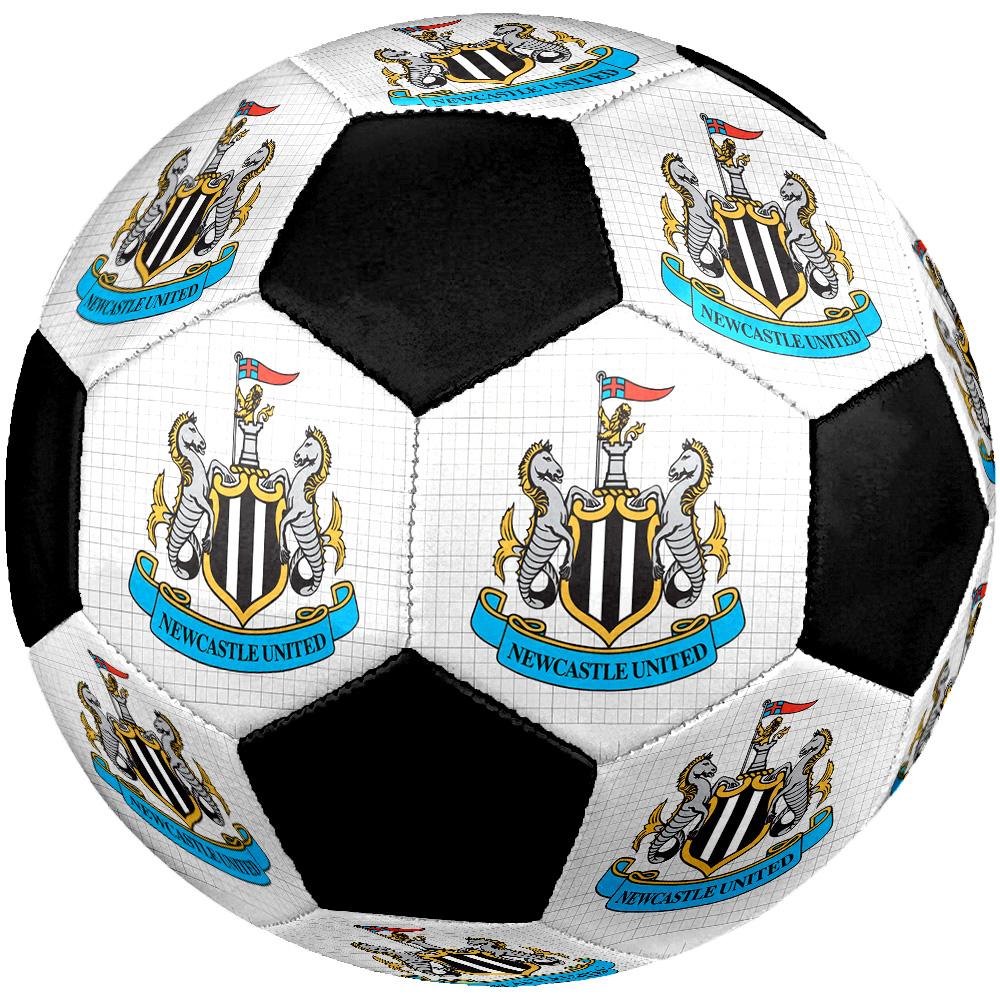 Pallone da Calcio Newcastle United F.C. Colorato Per Tutte le Età Cucito a Macchina PVC Pronto per la Competizione Resistente Alta Resilienza.TAGLIA5