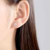 Sunflower Stud Earrings Female Personality Hollow Gear Brushed Ear Jewelry Korean Version Niche Design Accessories