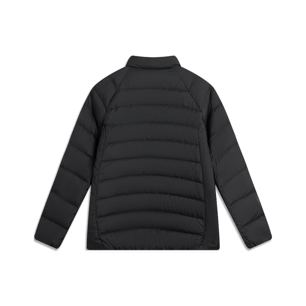 Li-Ning Basketball Series Bad5 3D Stand Collar Logo Stitching Zipper Down Jacket Men Outerwear AYMV131-4