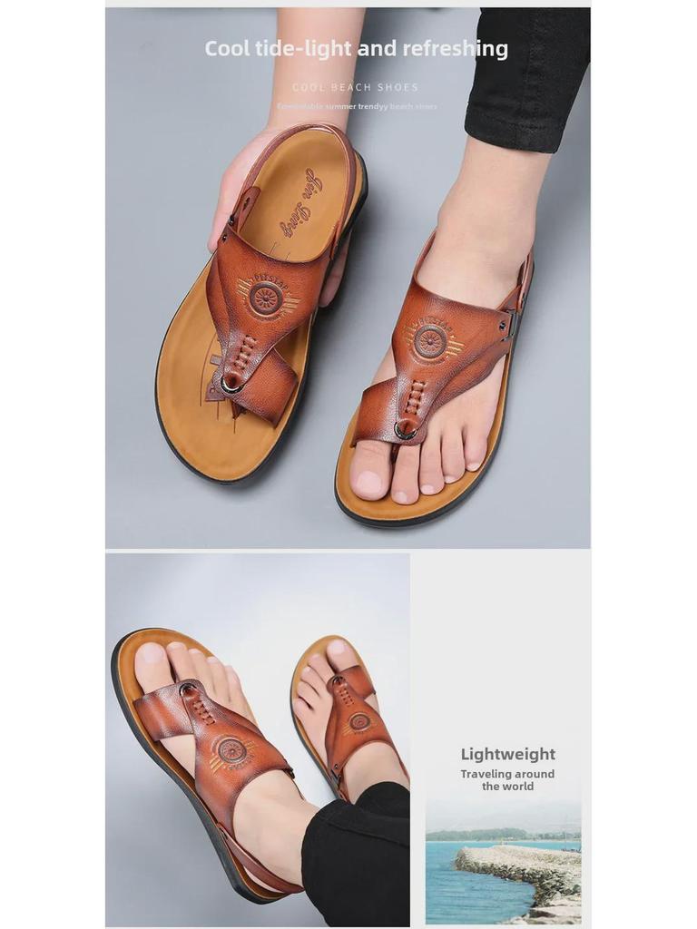 2023 Men’s Summer Non-Slip Flip-Flops: Versatile Casual Beach & Driving Sandals