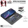 Funda tipo libro para Realme 16 Pro Plus con bloqueo RFID, color sólido de negocios, funda tipo cartera, tarjetero, soporte plegable, a prueba de golpes