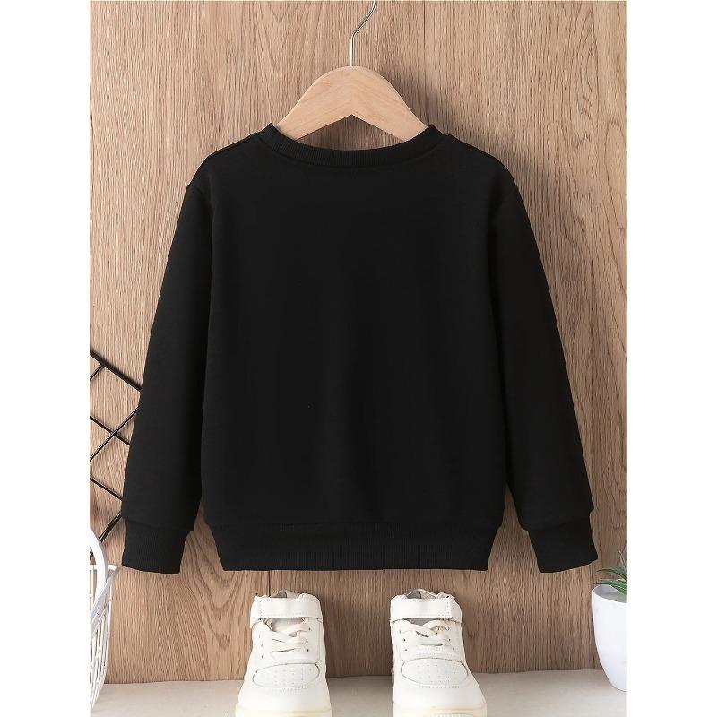 European sizes Halloween Boys Casual Skeleton Ribcage Candy Print Crewneck Sweatshirt Long Sleeve Pullover Graphic Top Kids Birthday Party