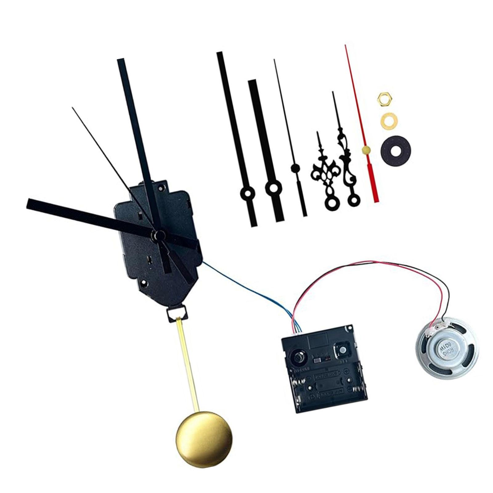 

Бесшумный механизм маятниковых часов с плавным ходом, замена, с 2 комплектами стрелок, маятниковый часовой механизм, высокая точность хода C