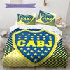 Boca Juniors  Pattern Bedding Quilt Set  Home Decoration  Gift (1 * duvet cover + 2 * pillowcase  without core)