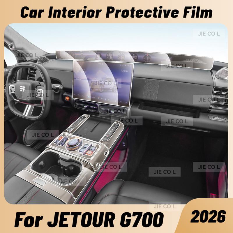 Anti-scratch Car Interior Center Console Media Dashboard Navigation TPU Protector Film For JETOUR G700 2026
