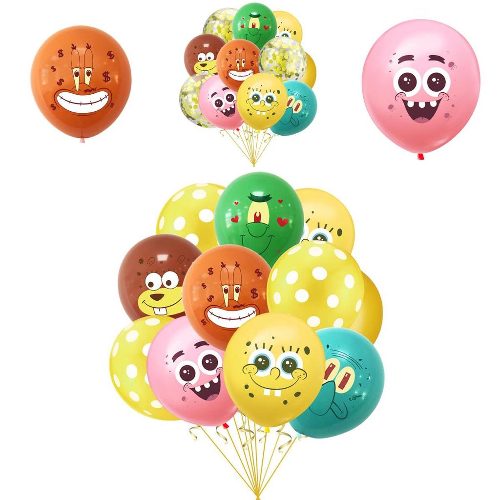 Adorable Spongebob Latex Balloons For Kids Birthday Party And Baby Shower Decorations