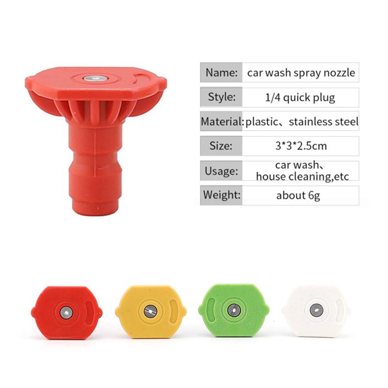 Duză de pulverizare pentru accesorii de spălare auto, pentru mașină de spălat cu presiune înaltă, conexiune rapidă 1/4
