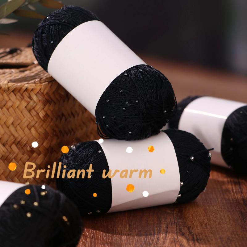 40g/roll Jade Bead Cotton Linen Thread Bead Cotton Thread Handmade Crochet Craft Sweater Hat Doll Scarf DIY Zero Base Knitting