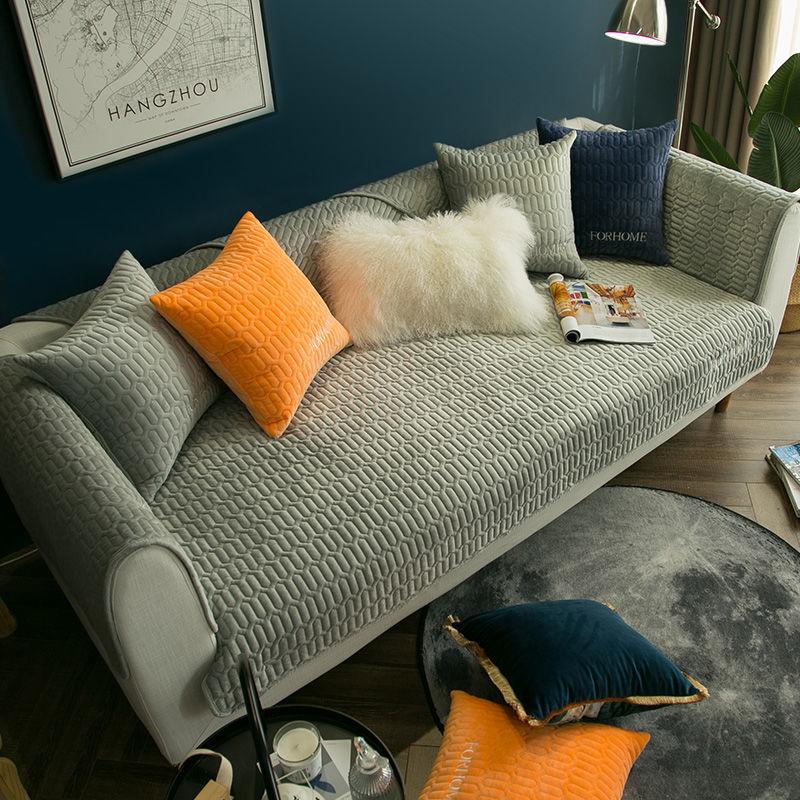 

Мягкая подушка для дивана, современная однотонная ткань, противоскользящая подушка, универсальная утолщенная подушка для гостиной, высококачественное украшение для дивана 70x70cm серый
